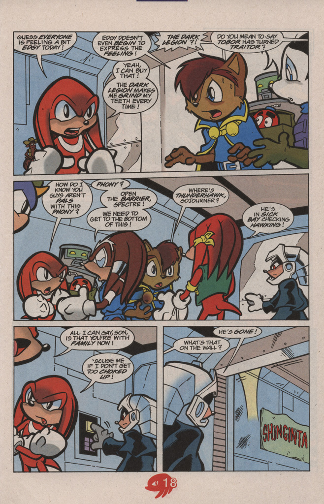 Read online Knuckles the Echidna comic -  Issue #21 - 25