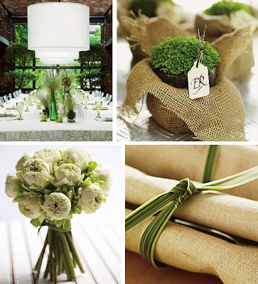 green wedding pictures