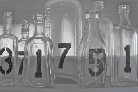 Handmade Glass Table Numbers Photo Courtesy of with this ringblogspotcom