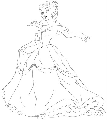 cartoon characters coloring pages. Disney Princess Coloring Pages