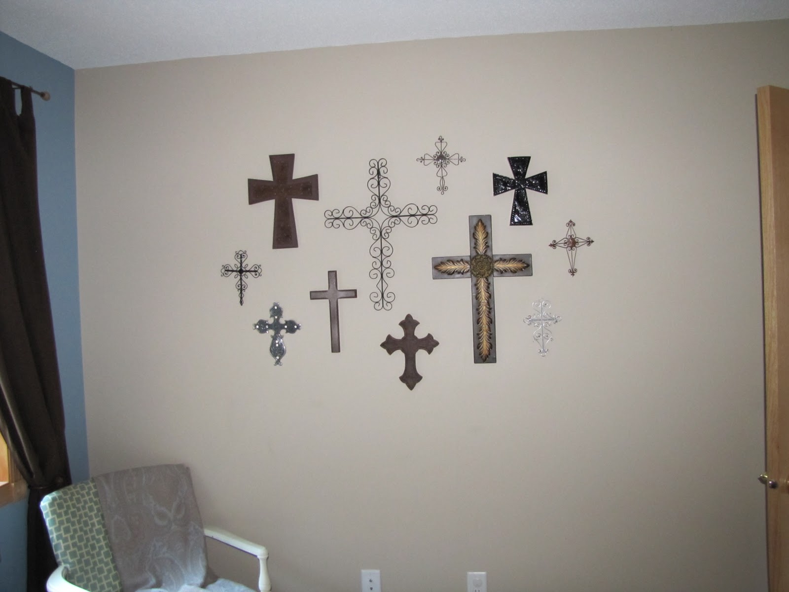 Sustainably Chic Designs Wall of Crosses