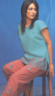 Model in Indian Dress