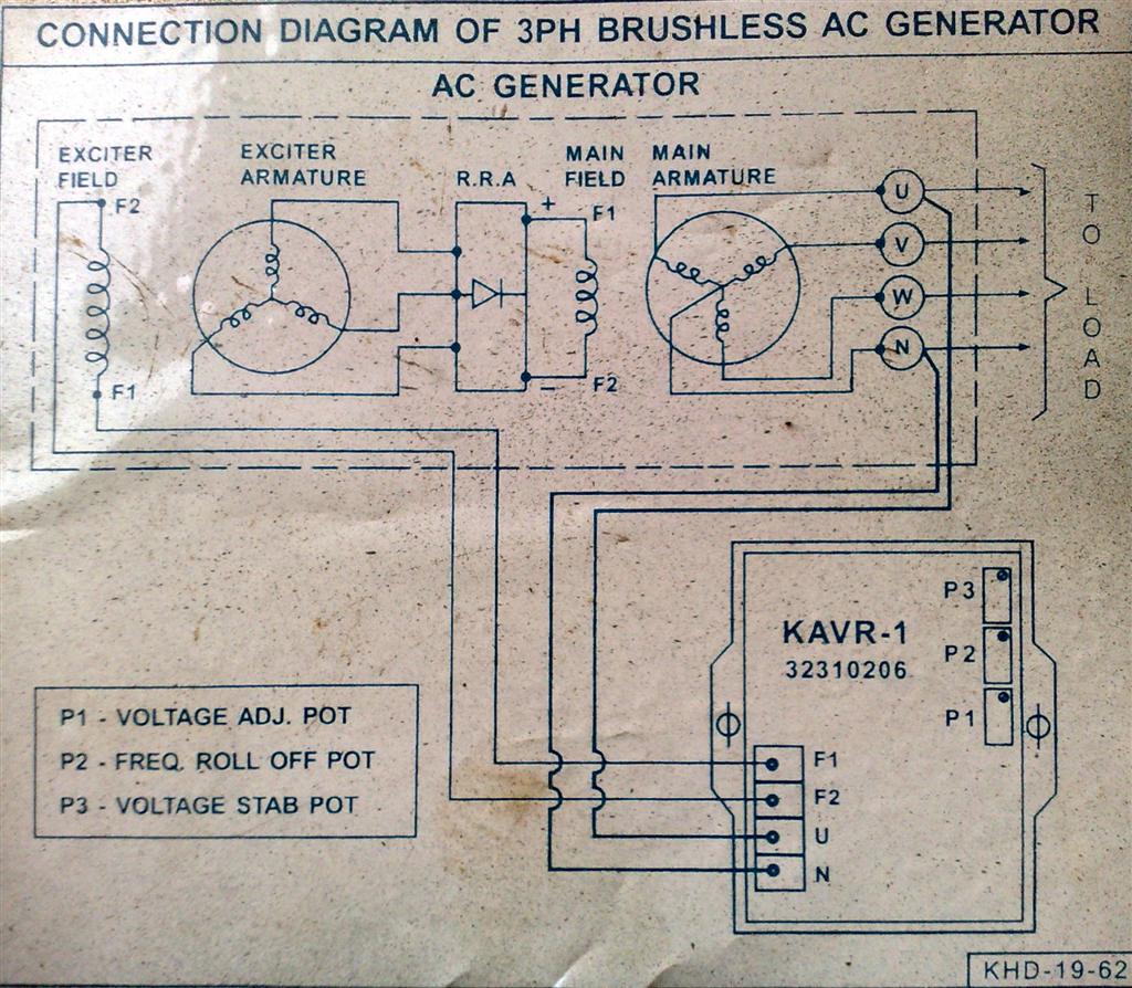 3 Phase Generator Avr Circuit Diagram