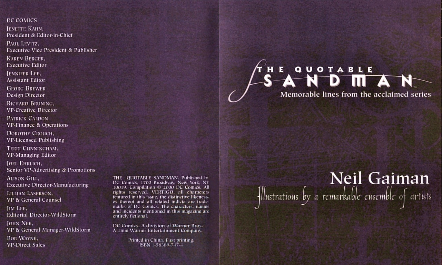 Read online The Quotable Sandman comic -  Issue # Full - 3