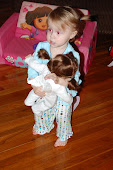 Oakley dancing with her doll