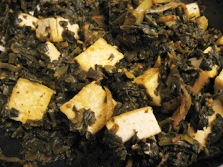 saag paneer/tofu from Coconut and Lime