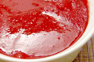 strawberry pudding from Karen Barkie's Sweet and Sugarfree