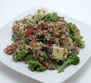 lemongrass quinoa pilaf, adapted from Didi Emmons's Vegetarian Planet