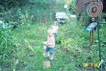 Alex and Kath gardening