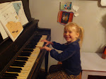 Kath playing our 'new' piano