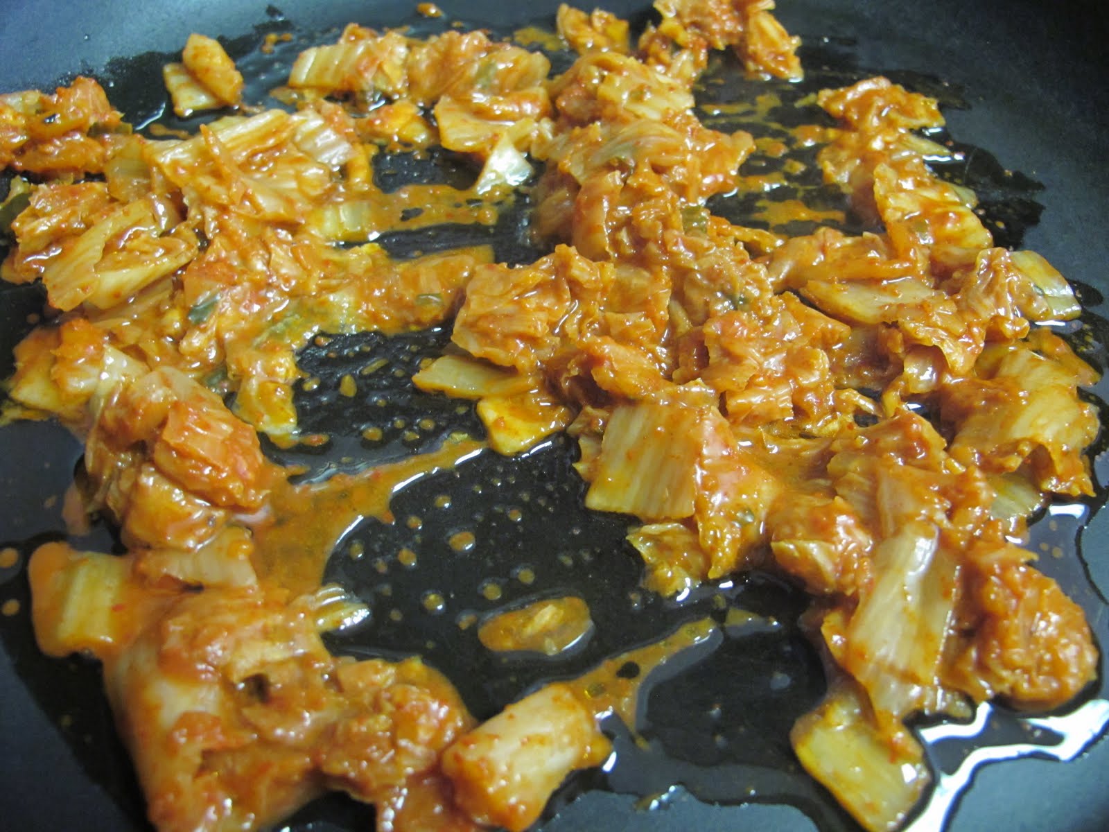 Classy Eats: Kimchi fried rice with a fried egg.