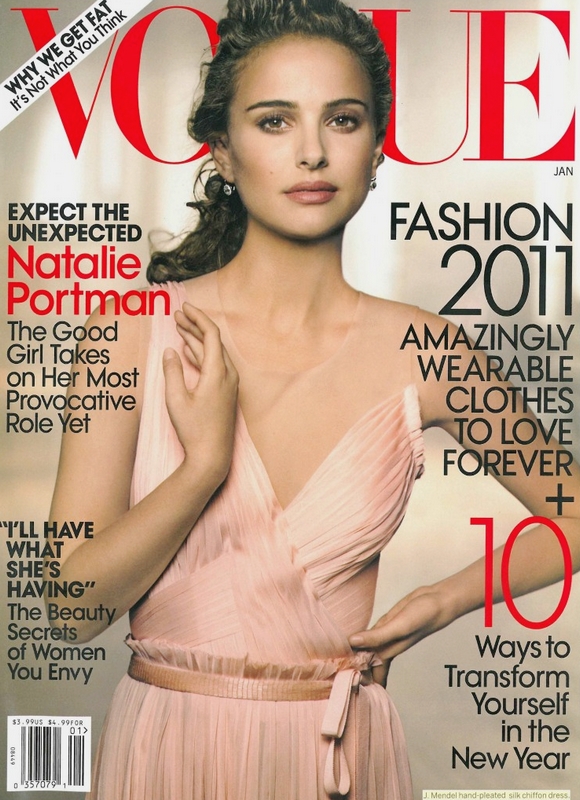 VOGUE US January 2011 Cover - Natalie Portman by Peter Lindbergh