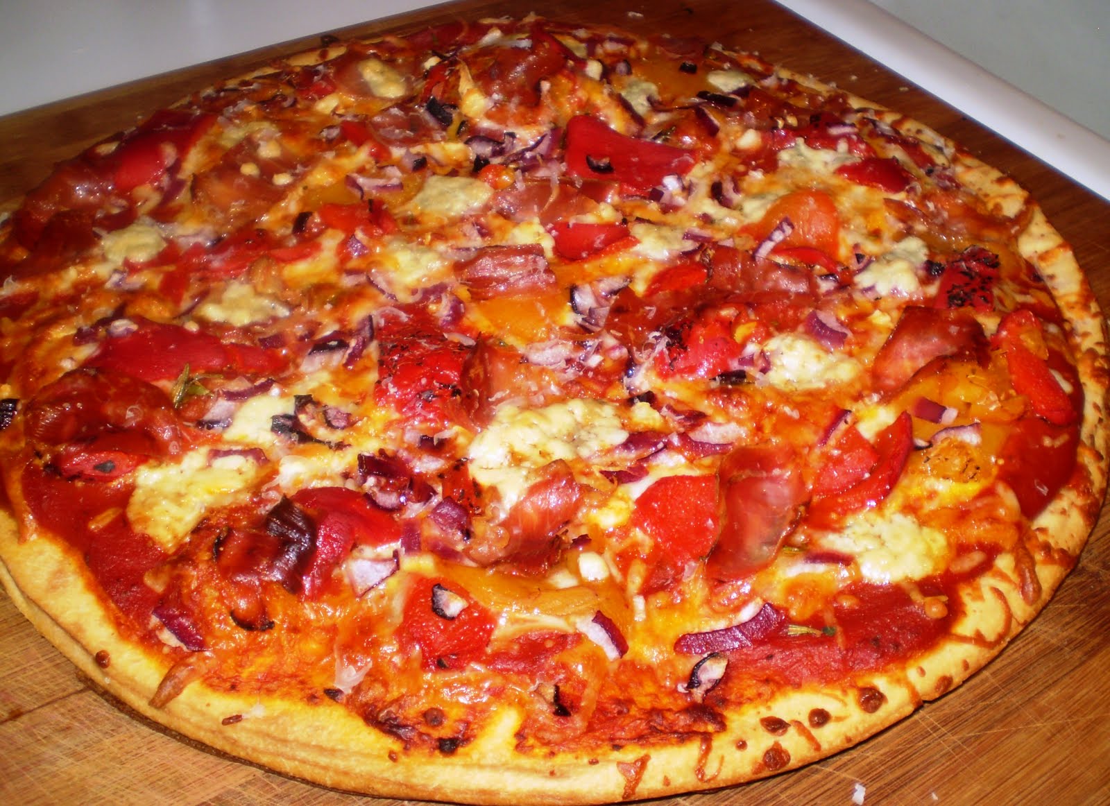 Sarah's Life in Food! Pizza Party! Prosciutto and Roasted Red Peppers
