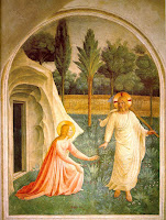 Hella Heaven: "Noli me Tangere" painted by Giotto, Fra Angelico