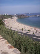 Praia de Sines, vista do castelo