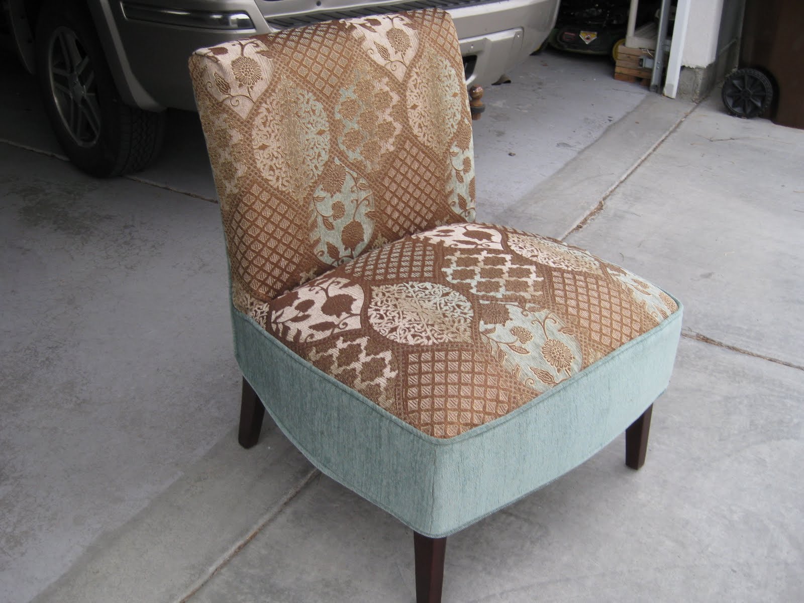 Custom Slipcovers by Shelley slipper chair