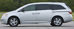 honda odyssey minivan sliding door cars track power touring comparison compared