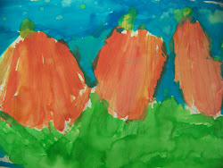 watercolor painting kindergarten mixing