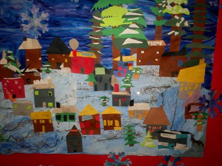 Art With Mr. E: Finished Winter Mural - K-4th