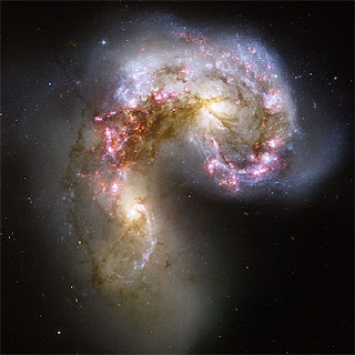 Choque de galaxias - Imagen del Hubble