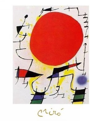 Le soleil rouge - Joan Miró