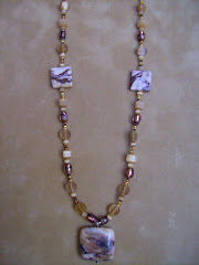 Brown natural necklace
