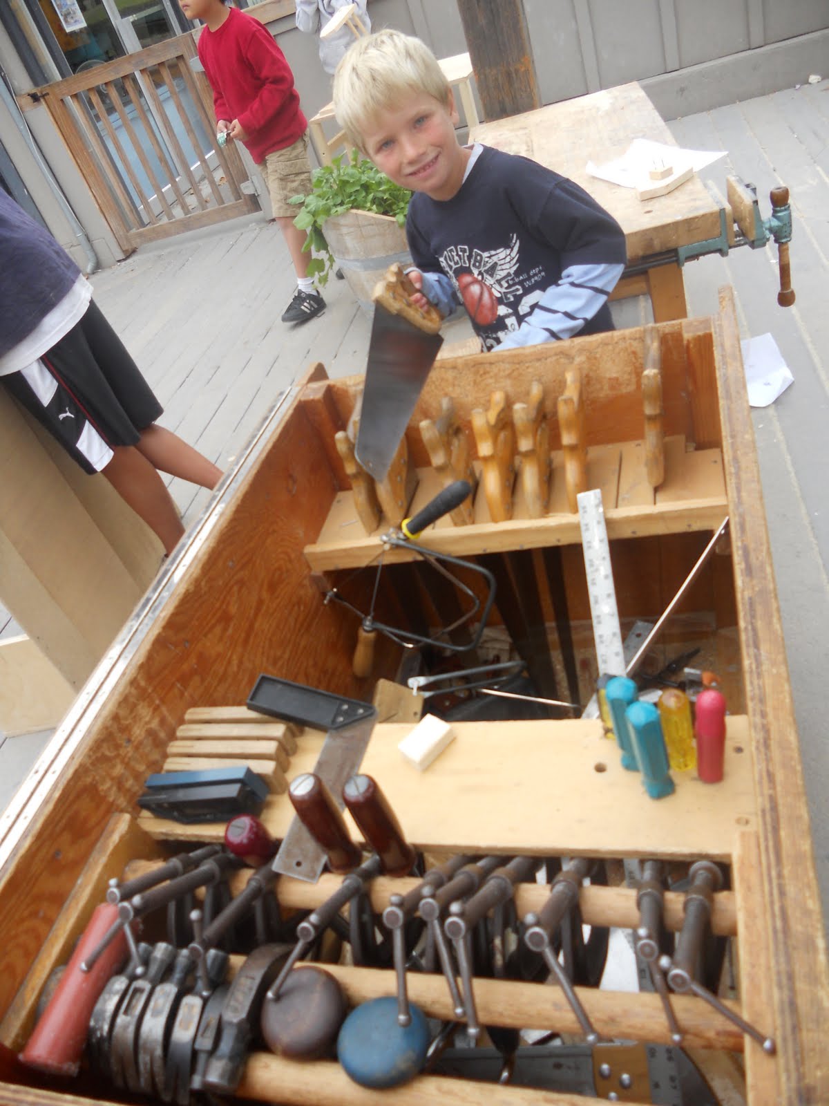 about last weekend carpentry kids