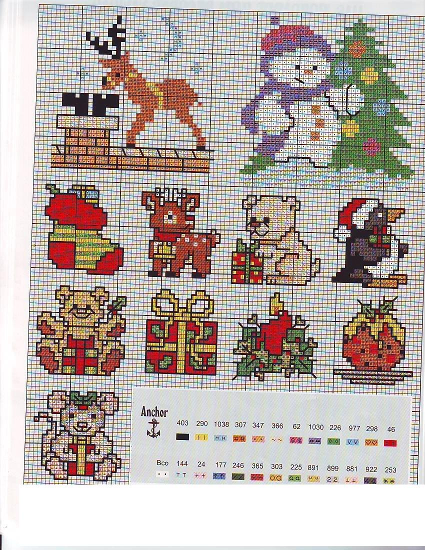 Graficos De Natal Ponto Cruz E6C