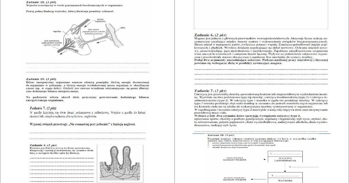 Sprawdzian Z Biologi Układ Kwionosni - KOŁO BIOLOGICZNE: Zadania maturalne z układu pokarmowego(operon)