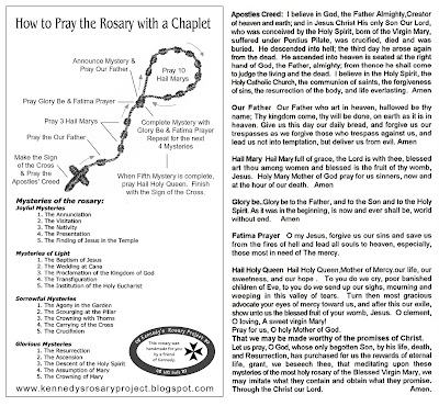 Kennedy's Rosary Project: How to Pray the Rosary with a Chaplet