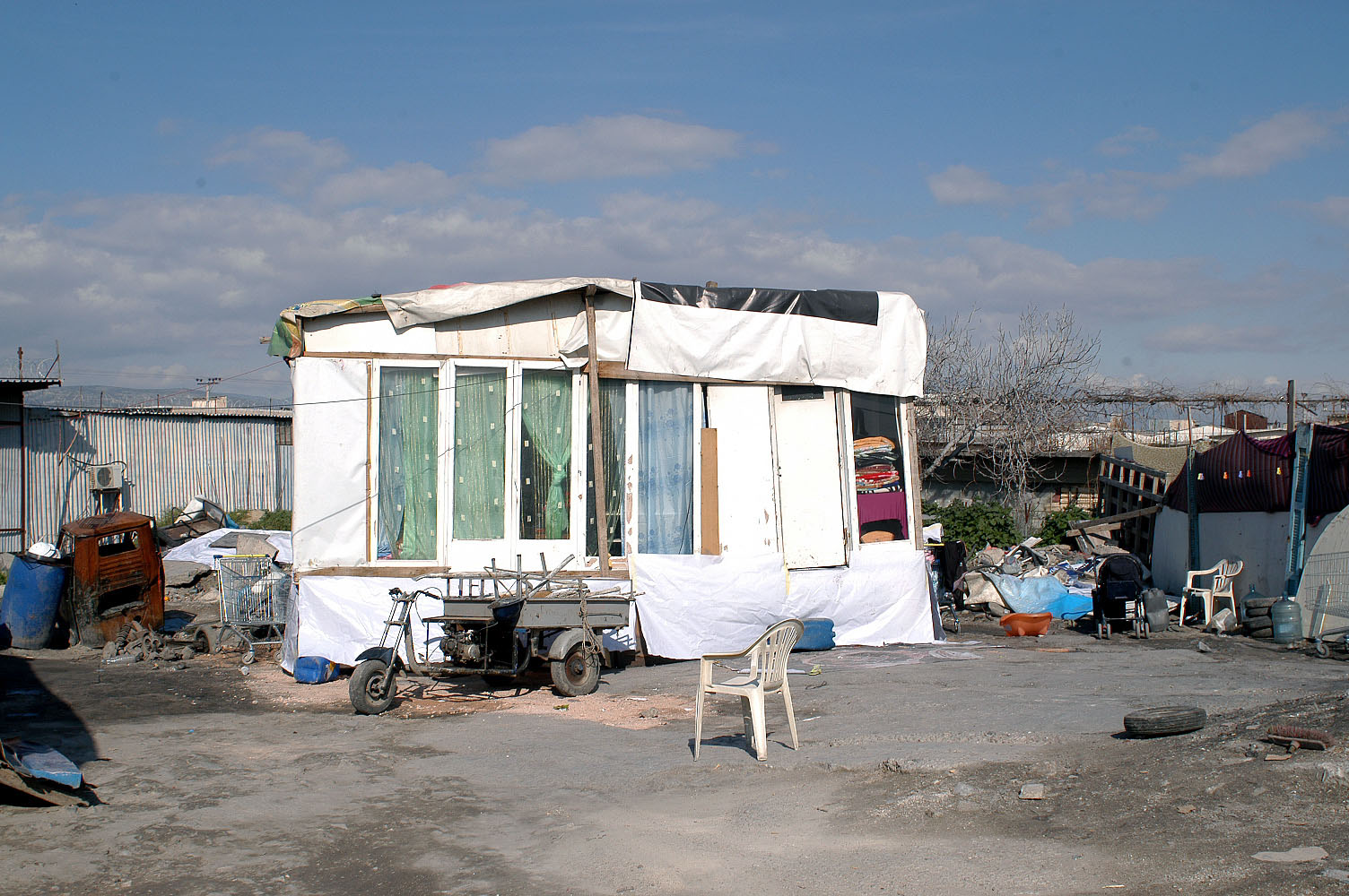 Elia Staris Heliography Albanian Roma "Ghetto" Neighbourhood in the