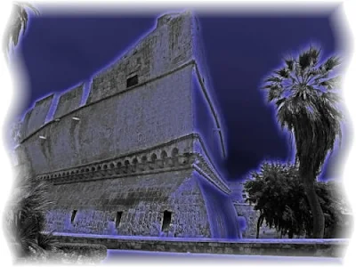 Il Castello Svevo di Bari in una elaborazione di Leonardo basile