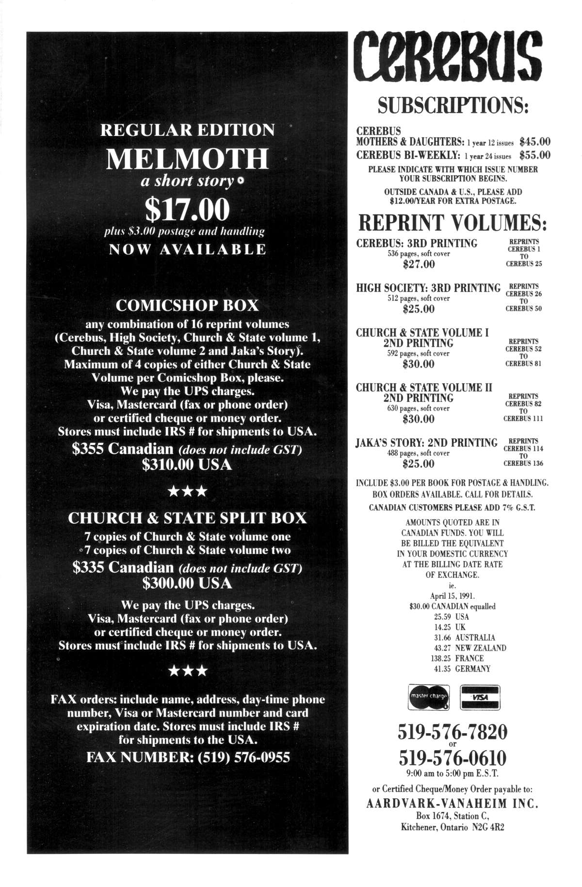 Read online Cerebus comic -  Issue #154 - 33