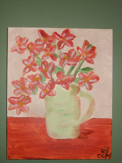 Pot of Orange Flowers