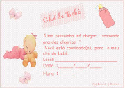 modelo de convite chá de bebê