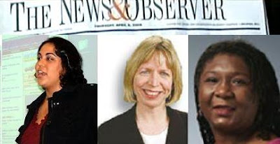 Samiha Khanna (crime reporter), Melanie Sill (executive editor), Linda Williams (managing editor)