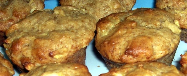 receta muffins de manzana