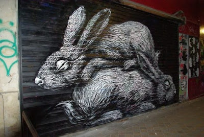 Graffiti Soul: Graffiti Rabbit by ROA