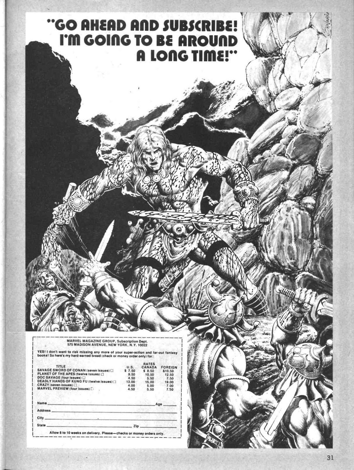The Savage Sword Of Conan issue 10 - Page 31
