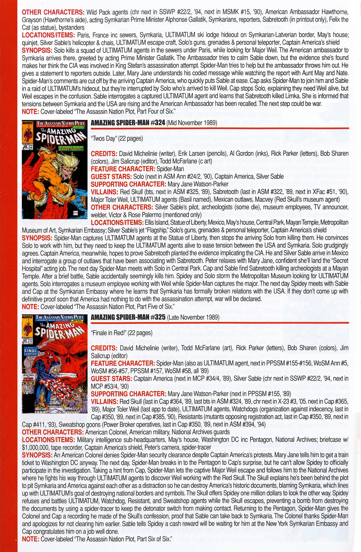 Read online Official Index to the Marvel Universe comic -  Issue #7 - 22
