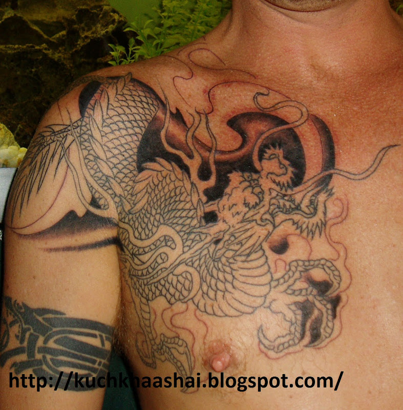 Asian Dragon Tattoo title=