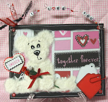 Valentine Tear Bear w/roses
