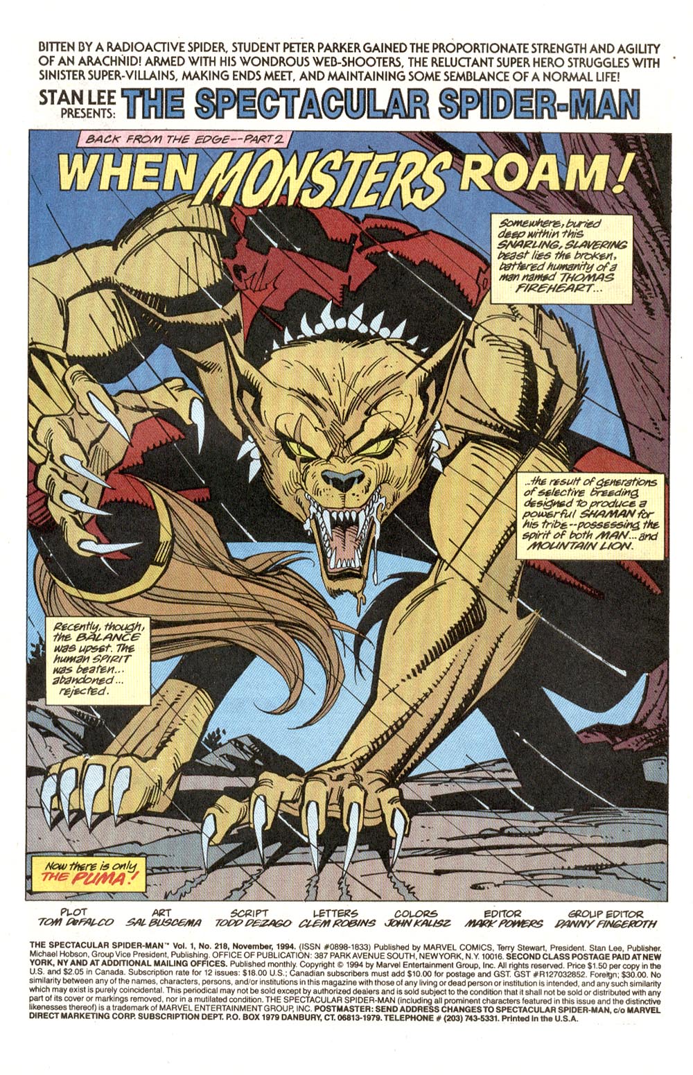 Read online The Spectacular Spider-Man (1976) comic -  Issue #218 - 2