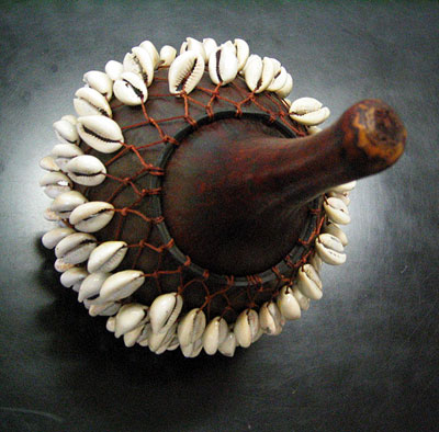Photo Gallery: Gourd Shaker with Cowrie Shells