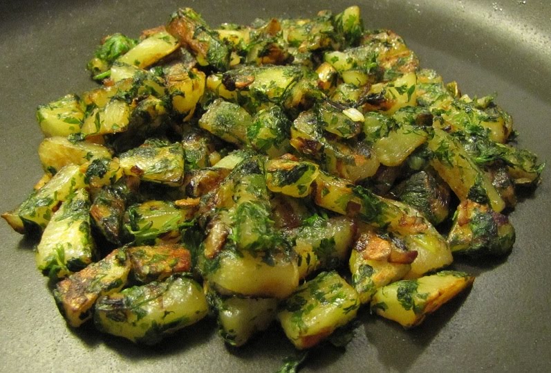 Super Yummy Recipes Potato Parsley Stir Fry