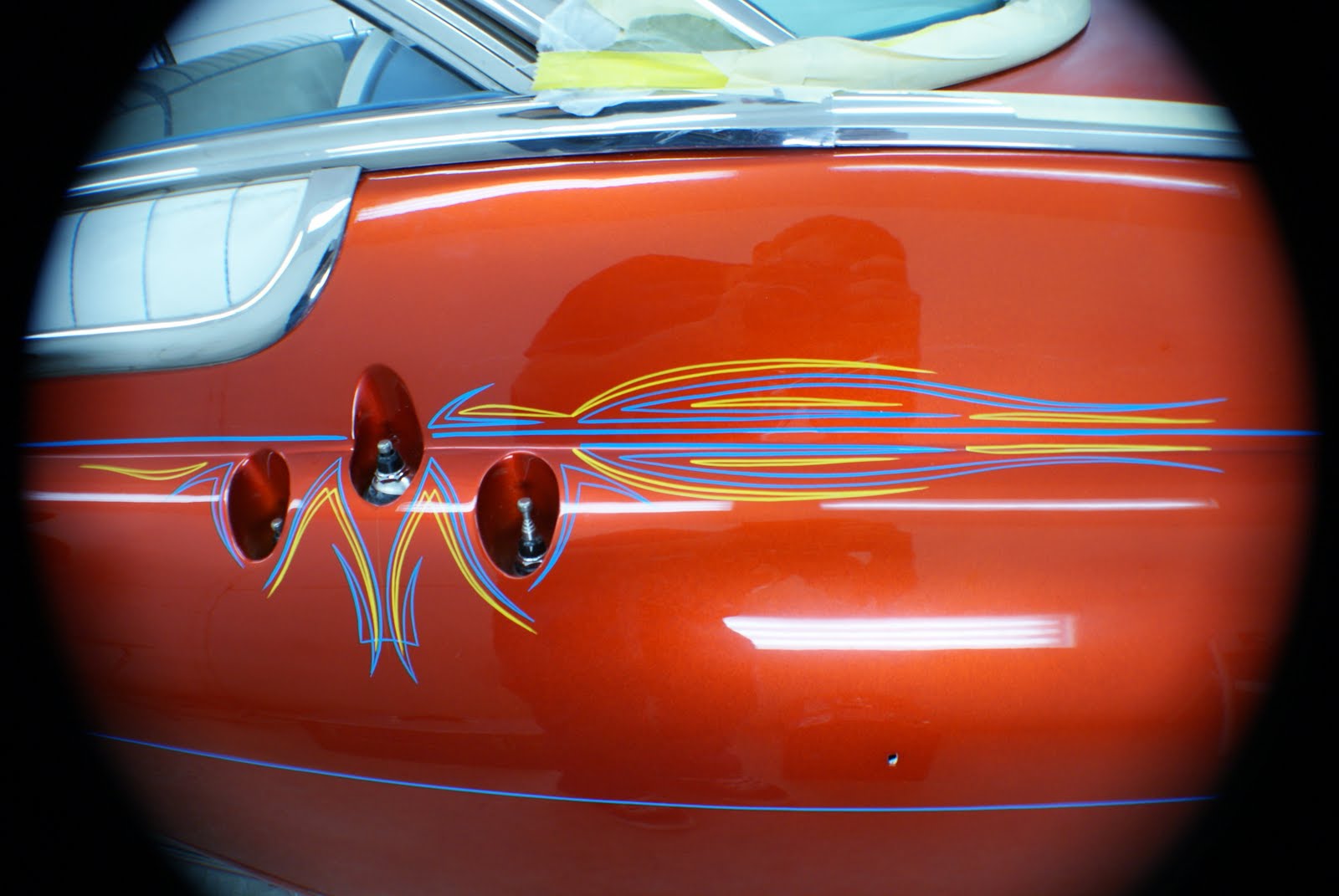 CK designs Pinstriping 1956 Ford Kustom