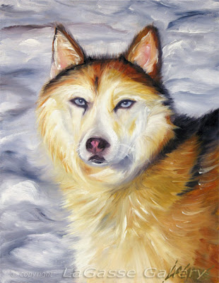 Husky Painting