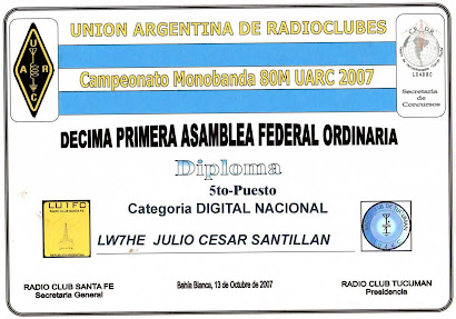 CAMPEONATO MONOBANDA 80M UARC 2007