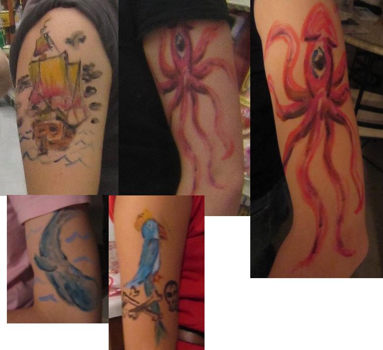 Chuck Does Art Diy Temporary Face Paint Tattoos Using