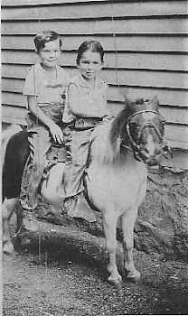Michael and Bob on Birthday Pony...